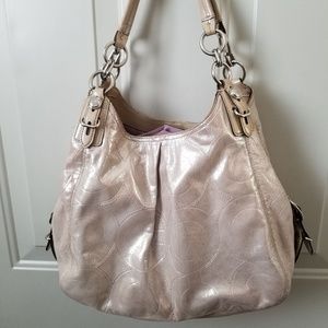 Coach Mia Embossed Leather Maggie 15727 Shimmer